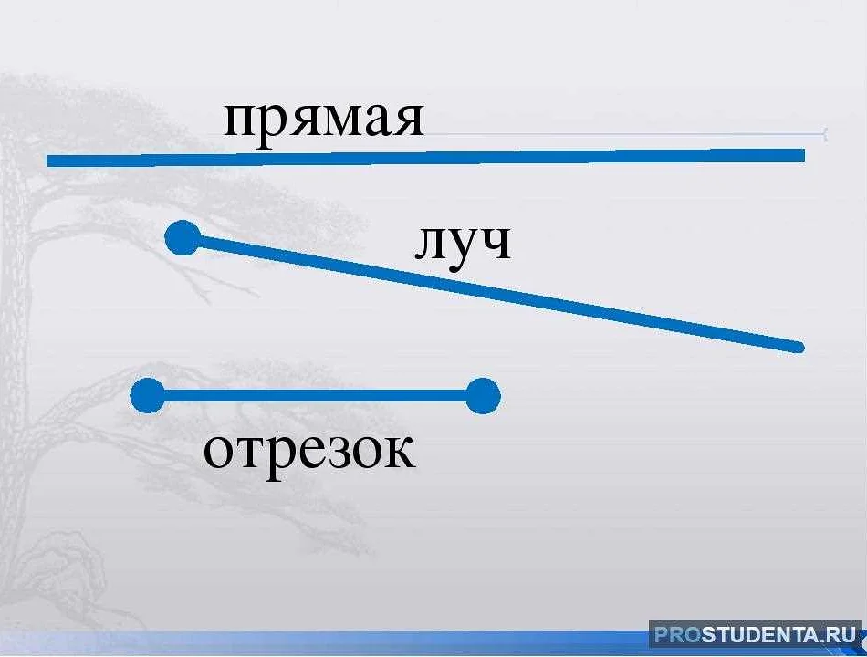 Прямая как наклонная линия на графике