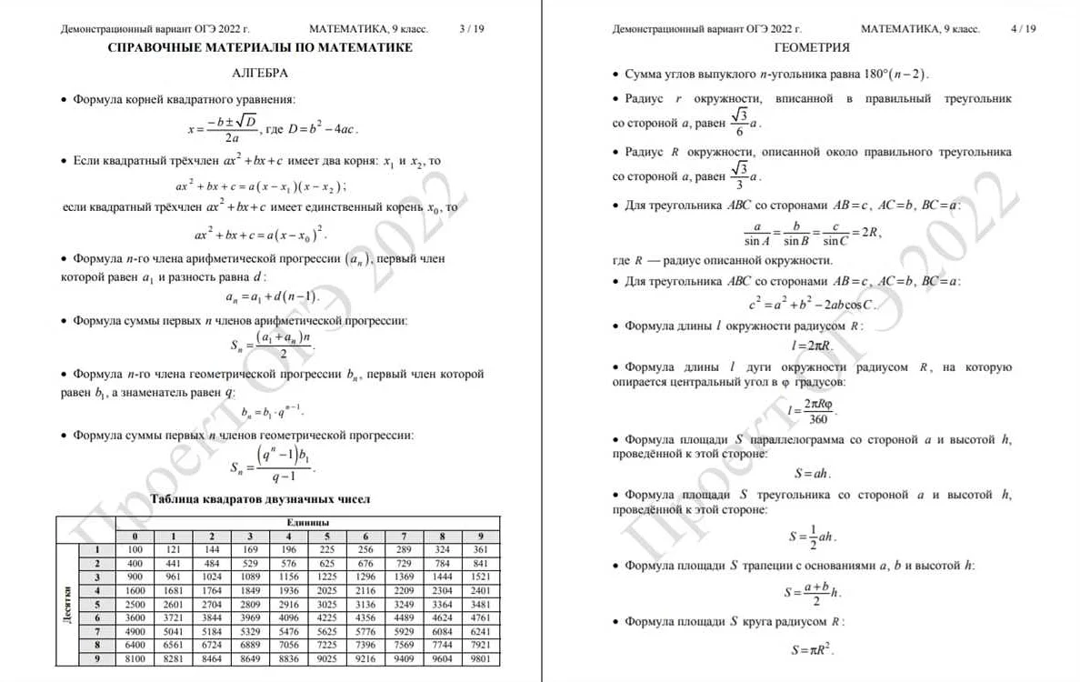 Подготовка к ОГЭ по математике 2022: что нужно знать