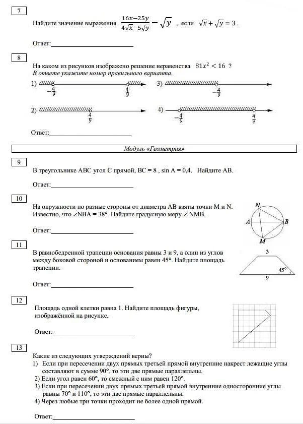 Правила проведения пробного ОГЭ